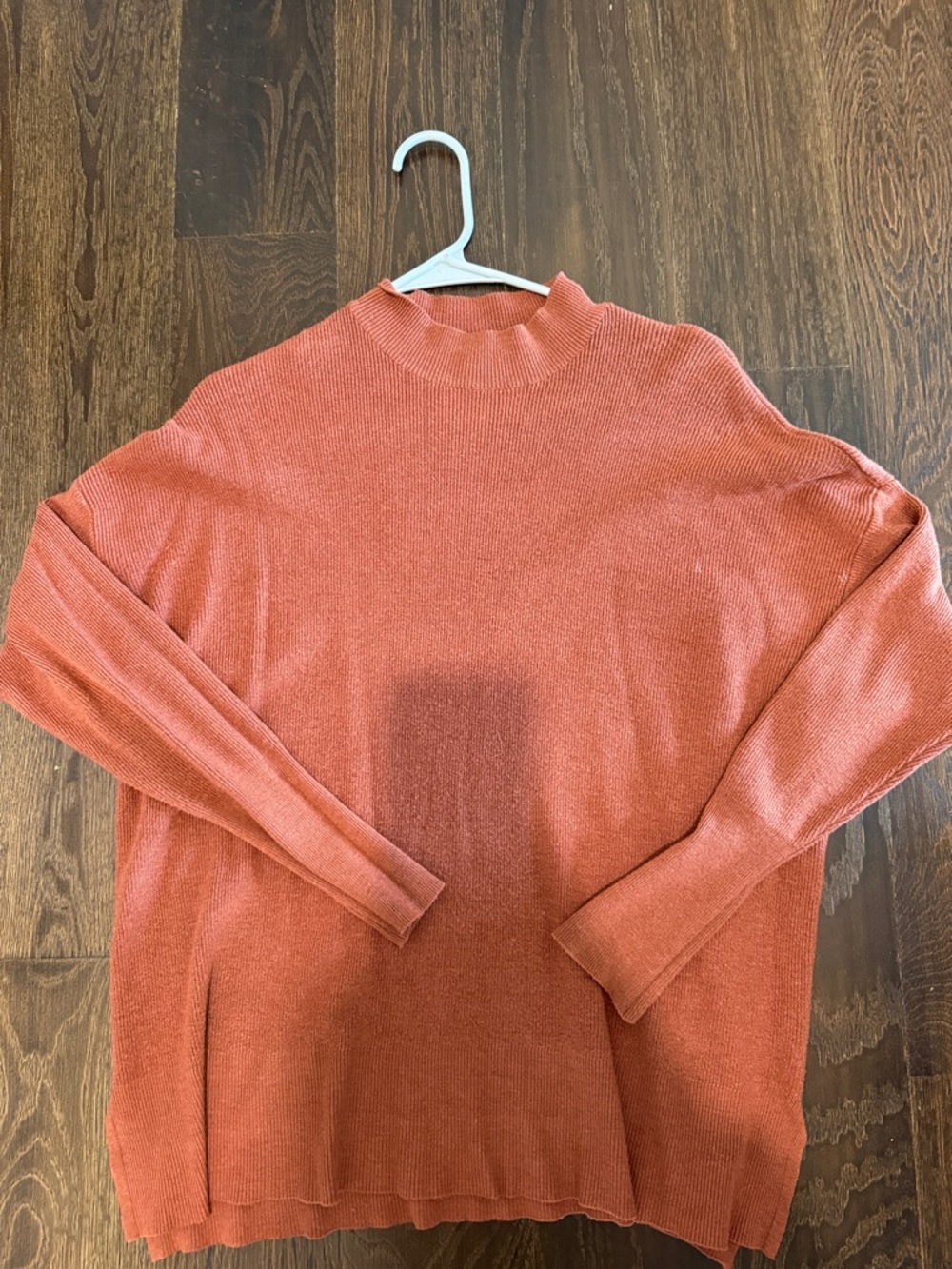 Altar'd State Rust Orange Mock Neck Sweater